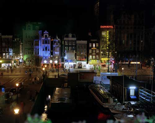 Damrak at Night, Amsterdam, 1999